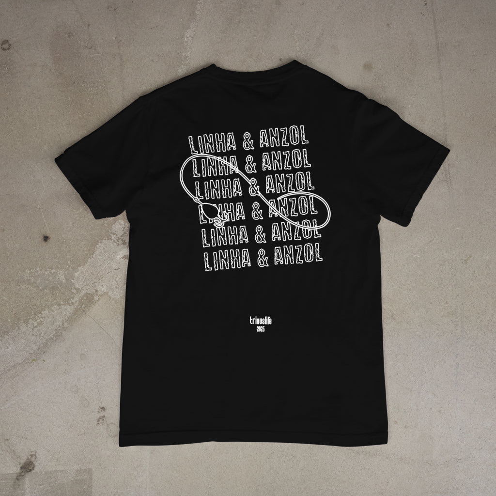 CAMISETA LINHA E ANZOL | ESTAMPA NAS COSTAS