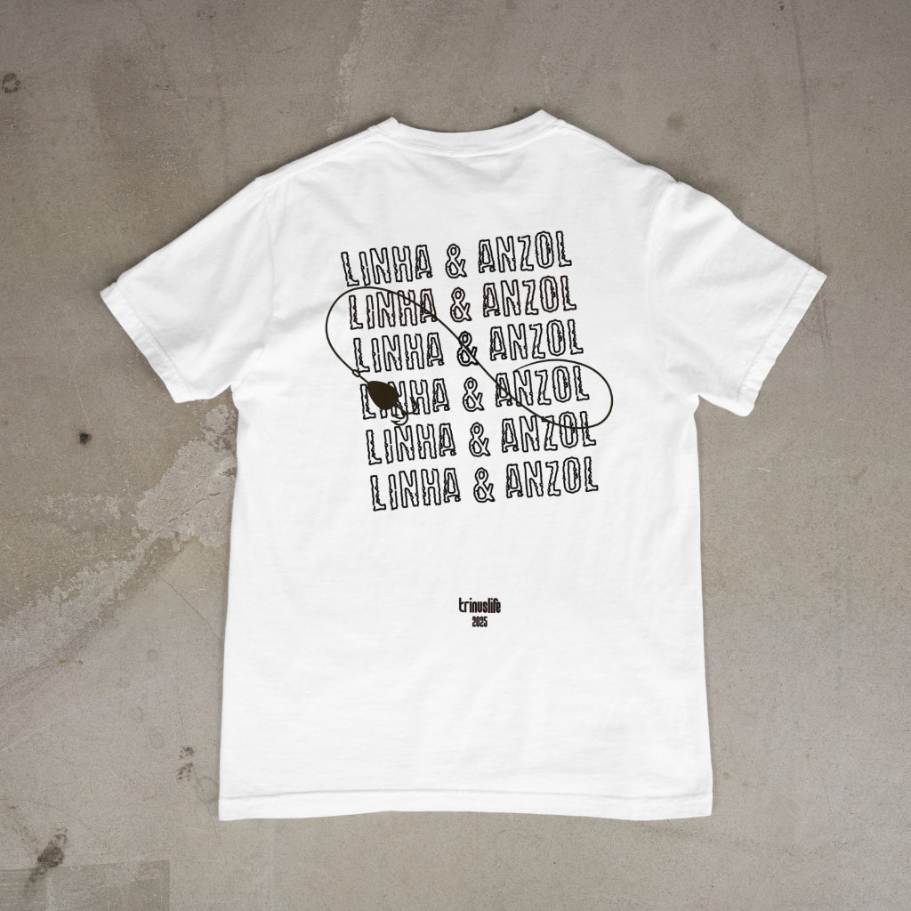 CAMISETA LINHA E ANZOL | ESTAMPA NAS COSTAS