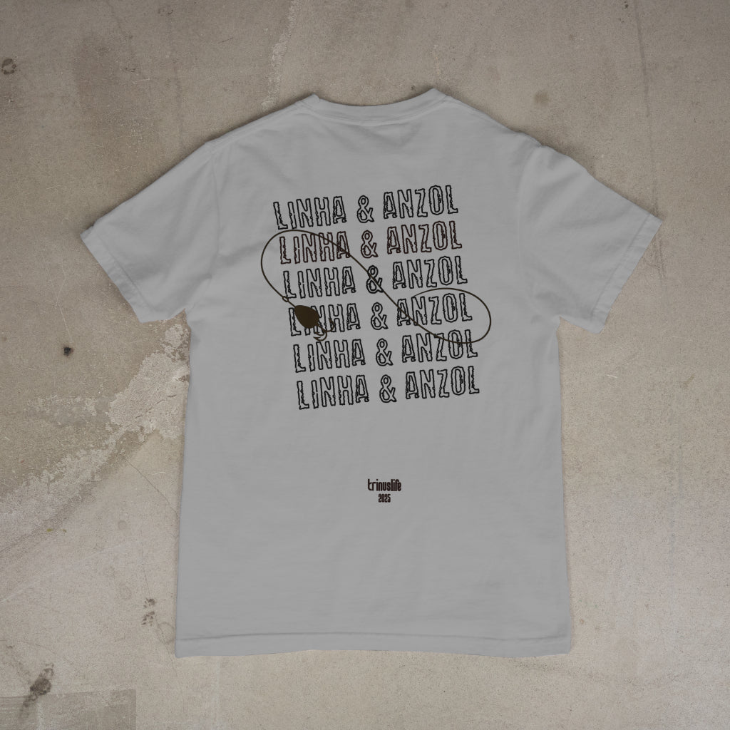 CAMISETA LINHA E ANZOL | ESTAMPA NAS COSTAS