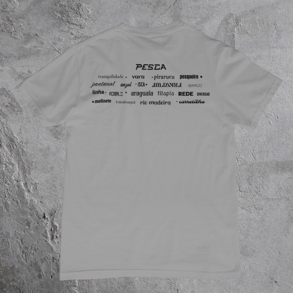 CAMISETAS PESCA | ESTAMPA NAS COSTAS
