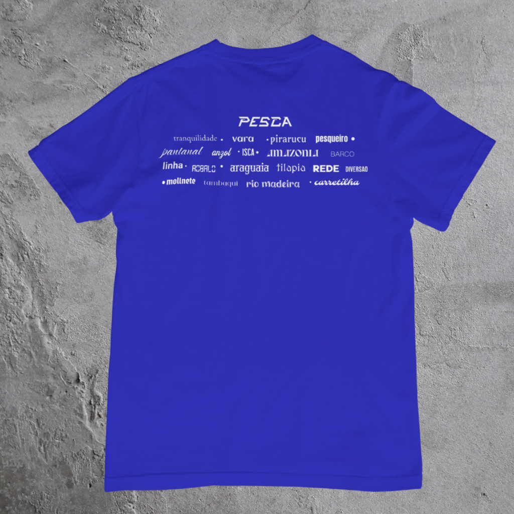 CAMISETAS PESCA | ESTAMPA NAS COSTAS