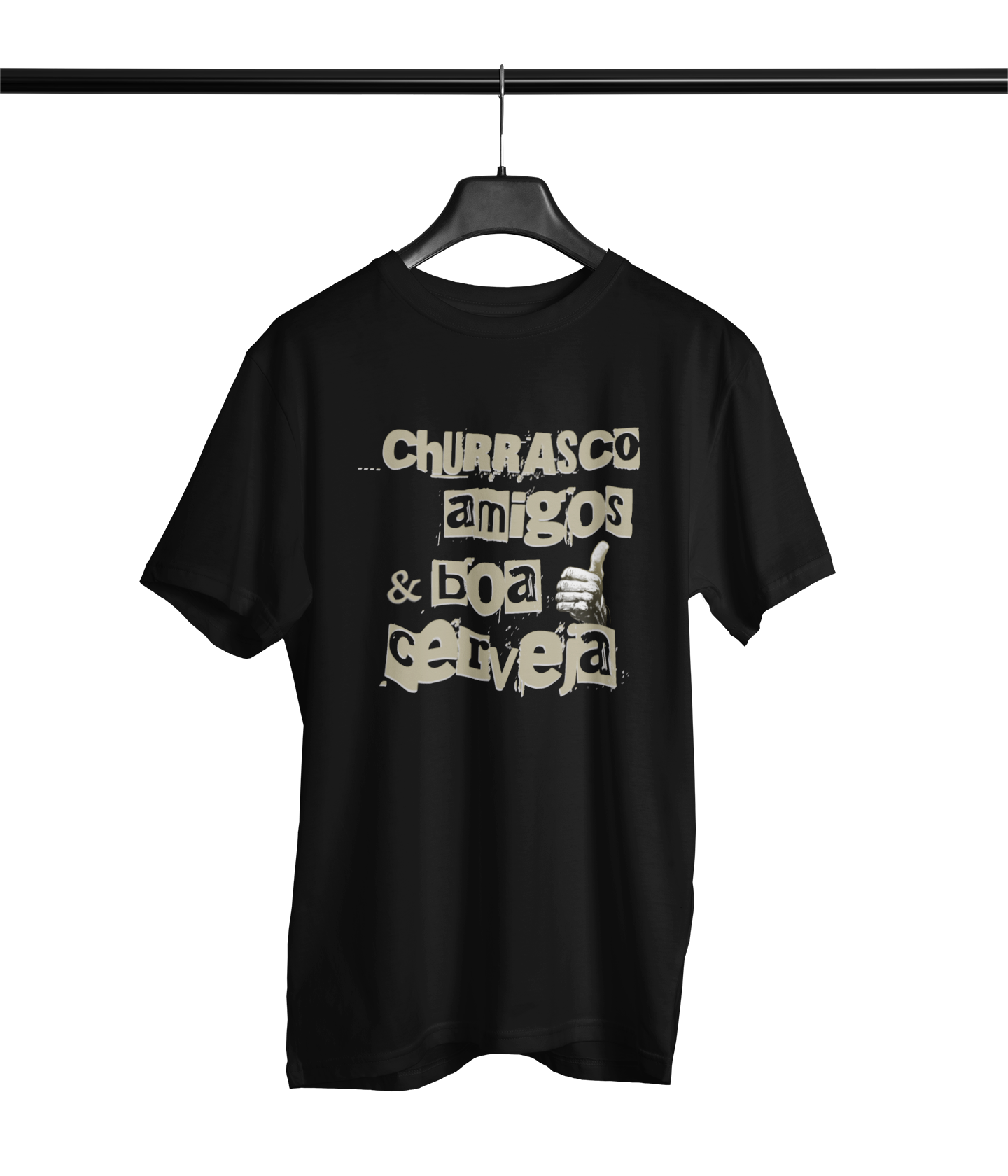 CAMISETA CHURRASCO AMIGOS E BOA CERVEJA