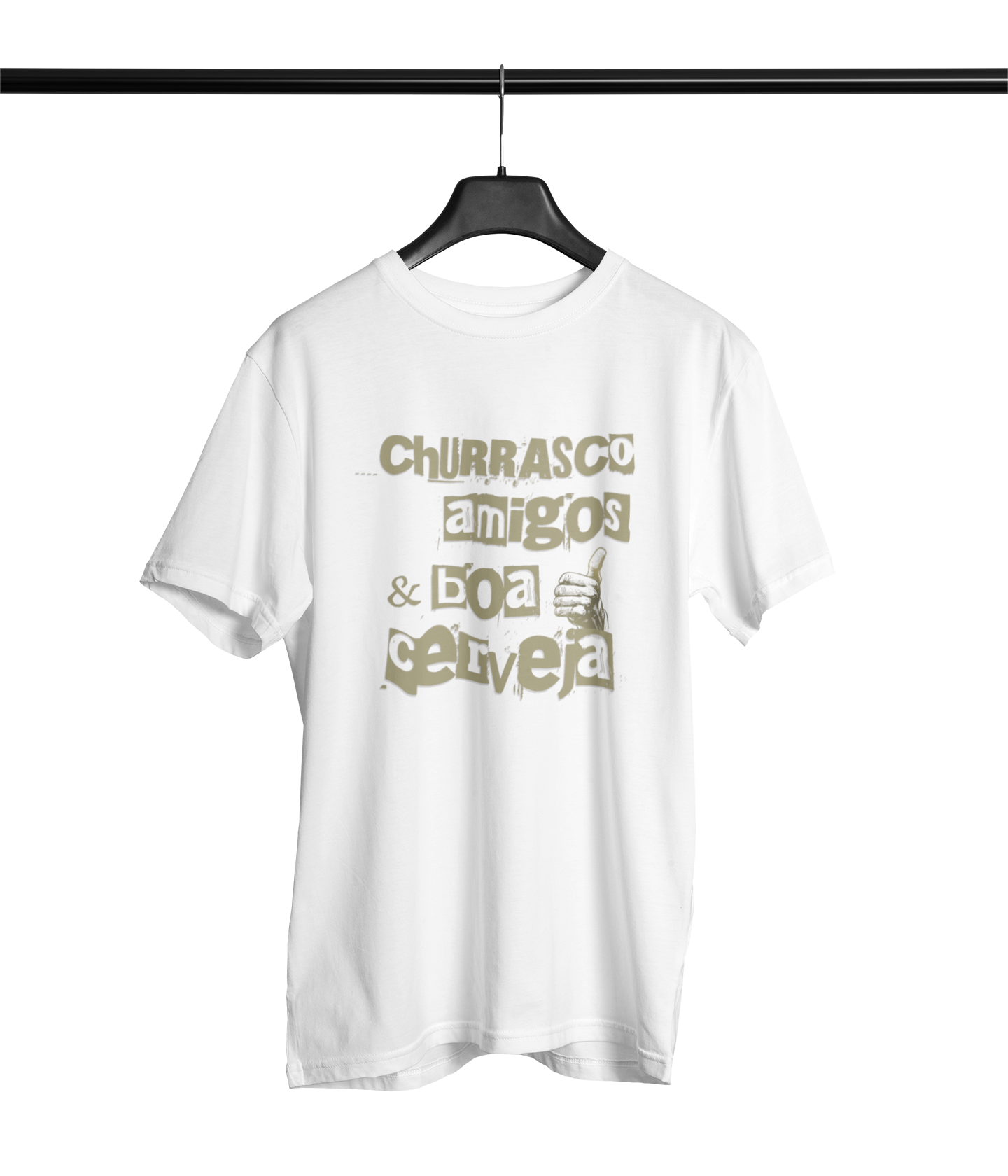 CAMISETA CHURRASCO AMIGOS E BOA CERVEJA