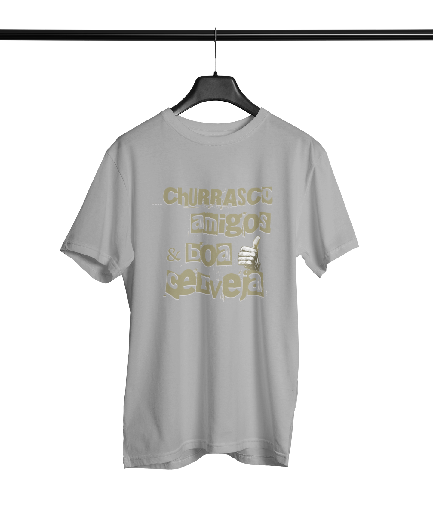 CAMISETA CHURRASCO AMIGOS E BOA CERVEJA