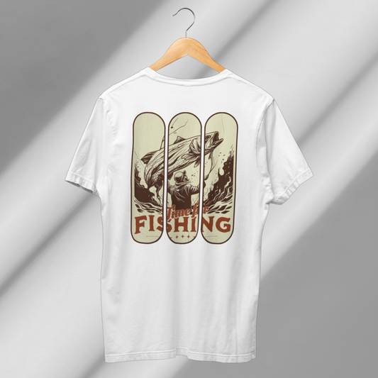 CAMISETA TIME FOR FISHING | ESTAMPA NAS COSTAS