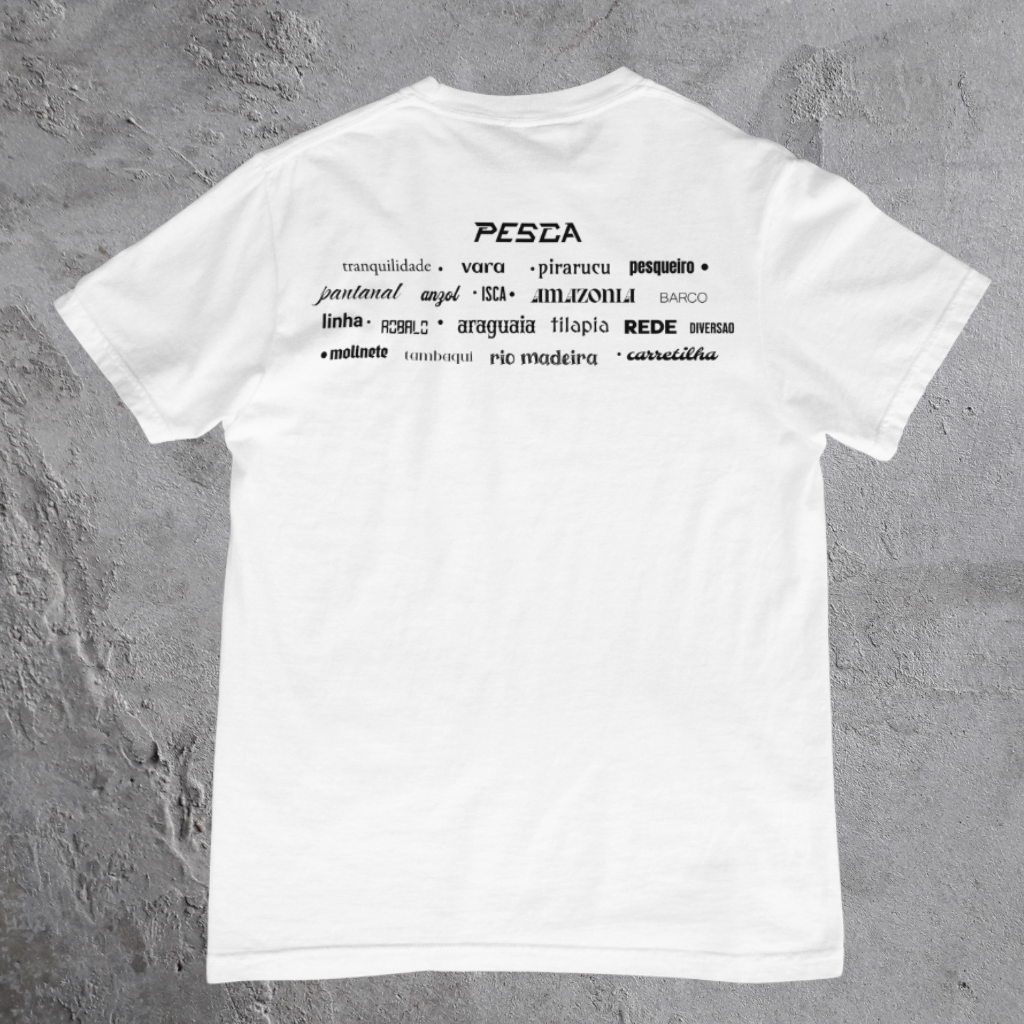 CAMISETAS PESCA | ESTAMPA NAS COSTAS